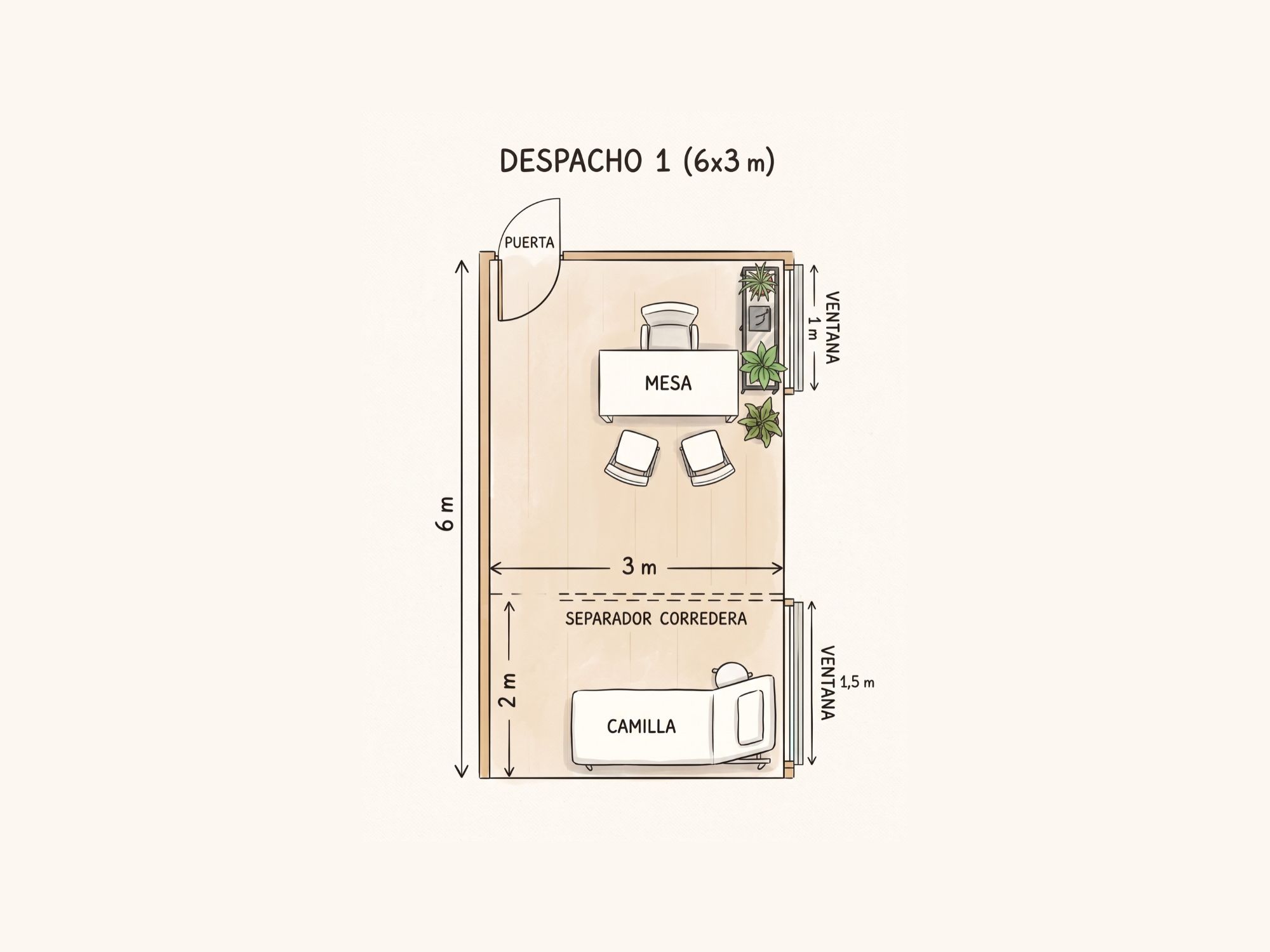 Plano del Despacho 1